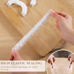 ⁦أكياس حفظ الطعام بمطاط مرن - طقم 100 قطعة تقريباً للإستخدام المتكرر (عبوة 100 قطع)⁩ - الصورة ⁦5⁩