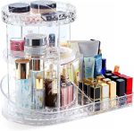 منظم مكياج وعطور دوار 360 درجة من الأكريليك الفاخر